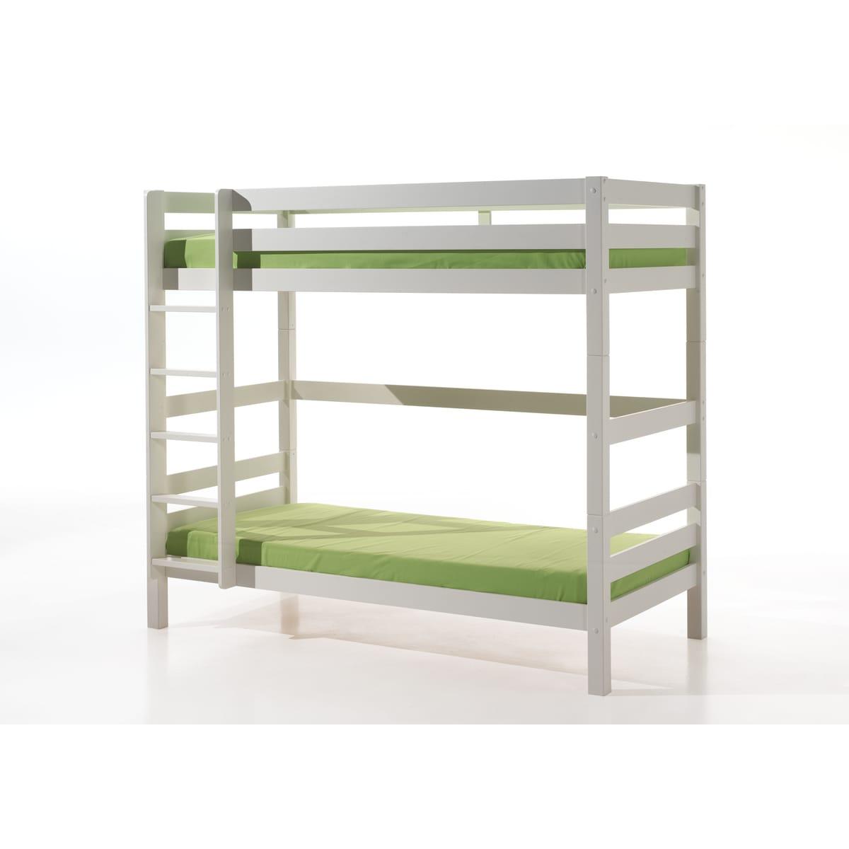 PINO Lits superposés pin massif couleur unique, VIPACK