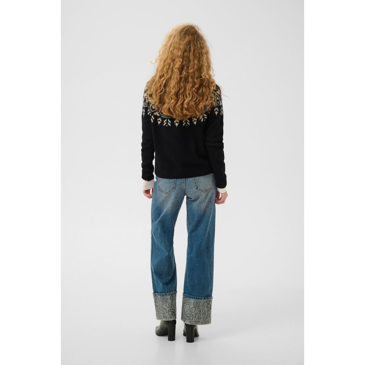 Pullover tricoté noir black, CULTURE