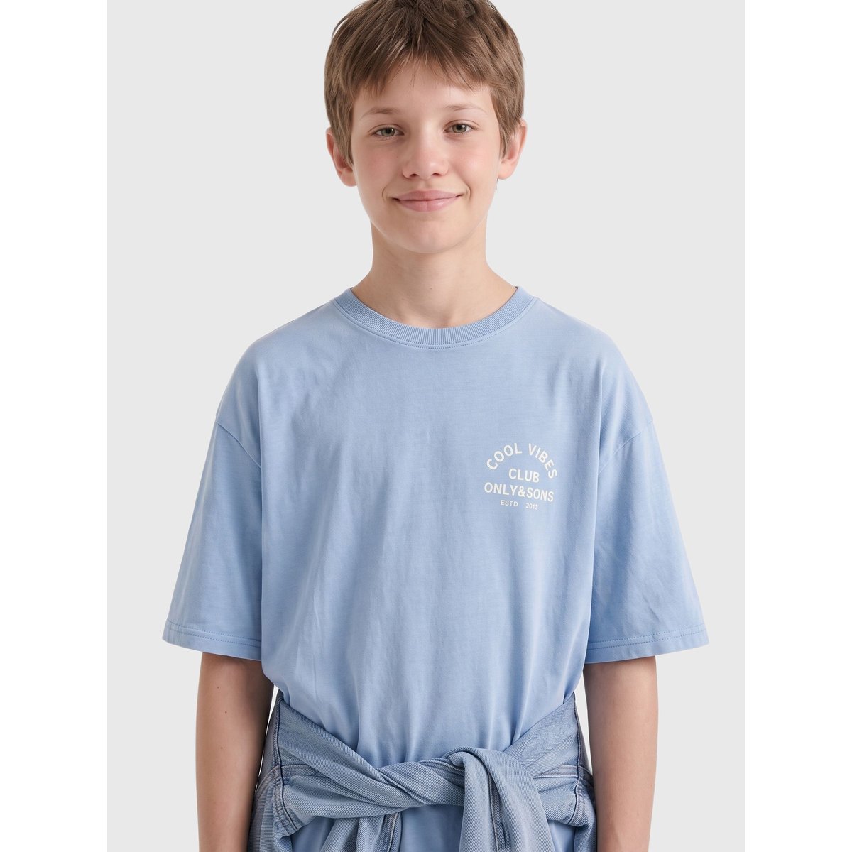 T-Shirt bleue - endless sky, ONLY & SONS JUNIOR