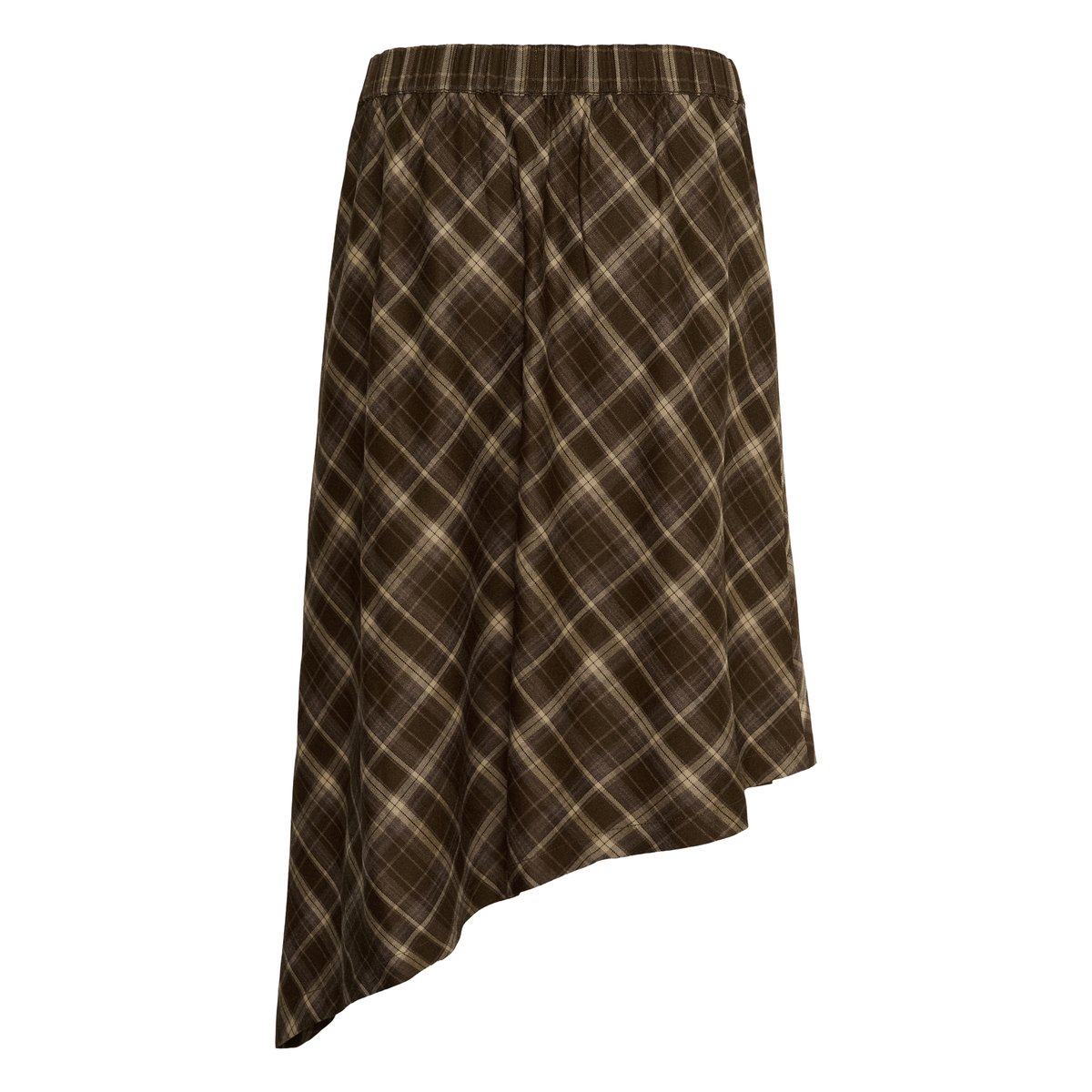 Jupe - tissage léger marron brown check, CULTURE