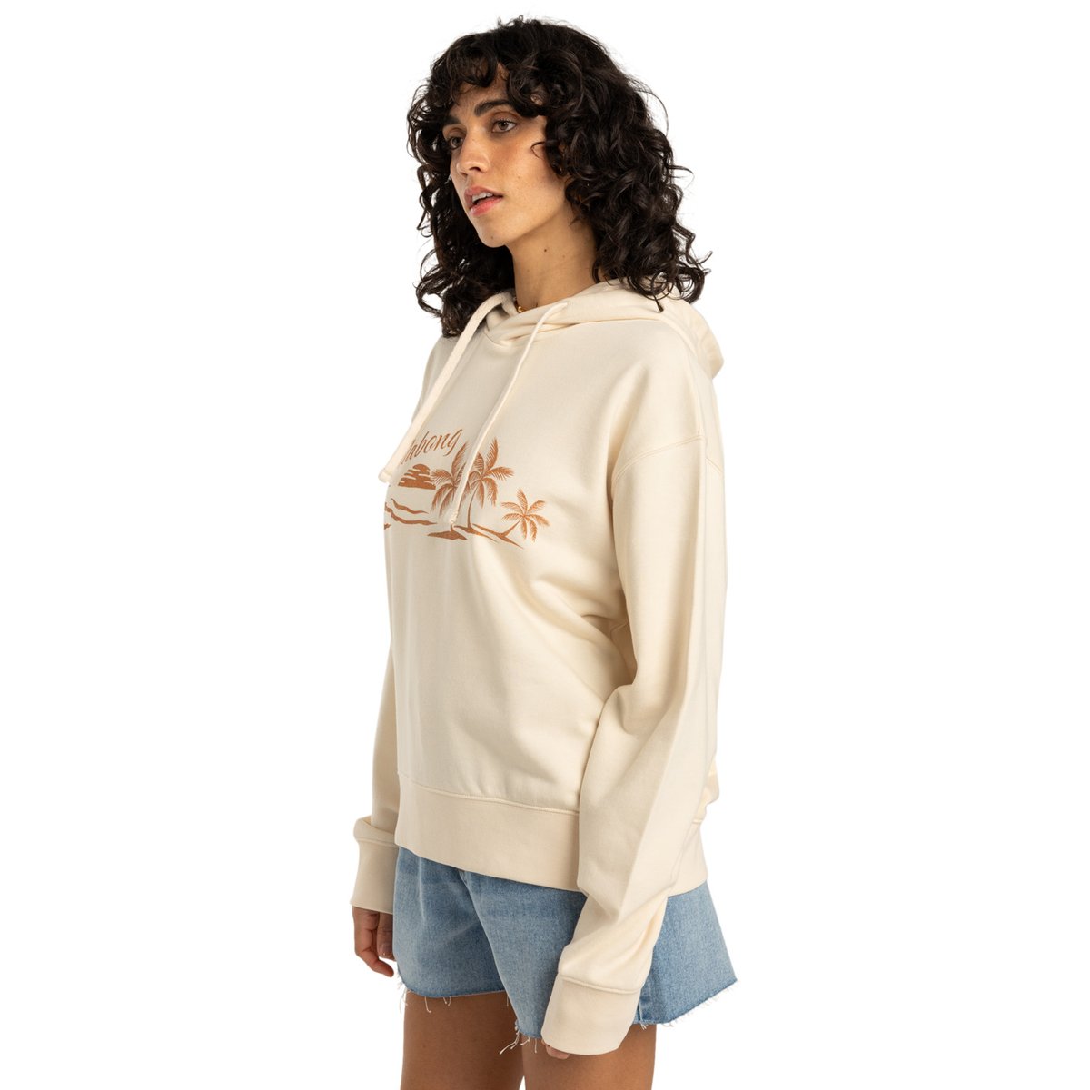 Sweat à capuche BEACH TROPICS blanc whitecap, BILLABONG