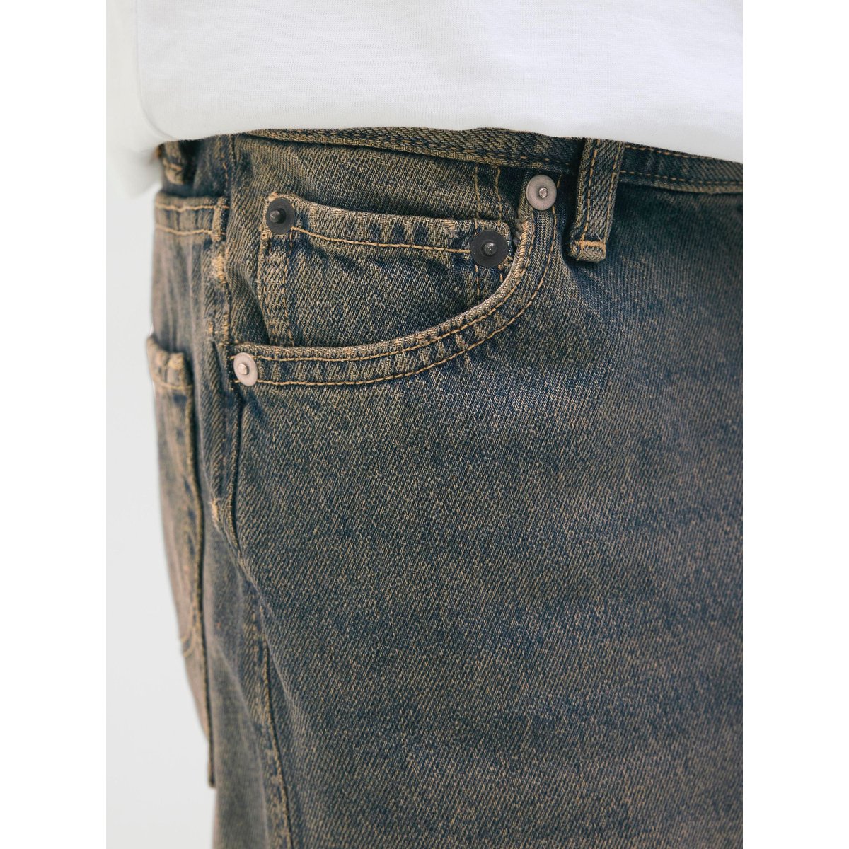 Short En Denim blue denim, JACK & JONES JUNIOR