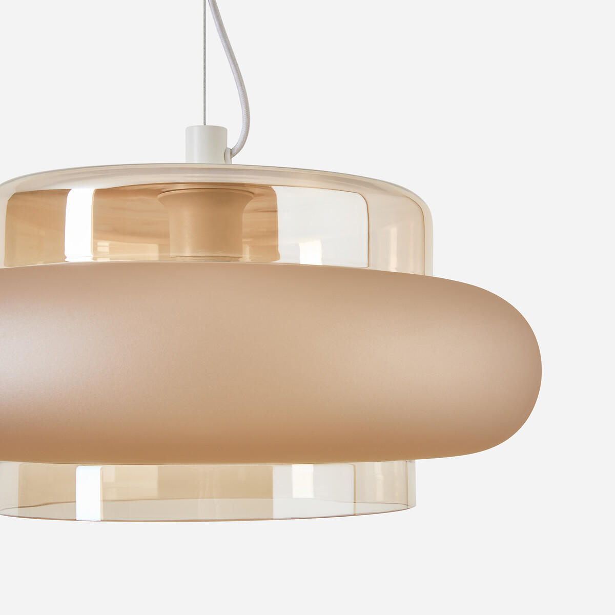 Triana 40cm Diameter Coloured Glass Ceiling Light amber, LA REDOUTE INTERIEURS