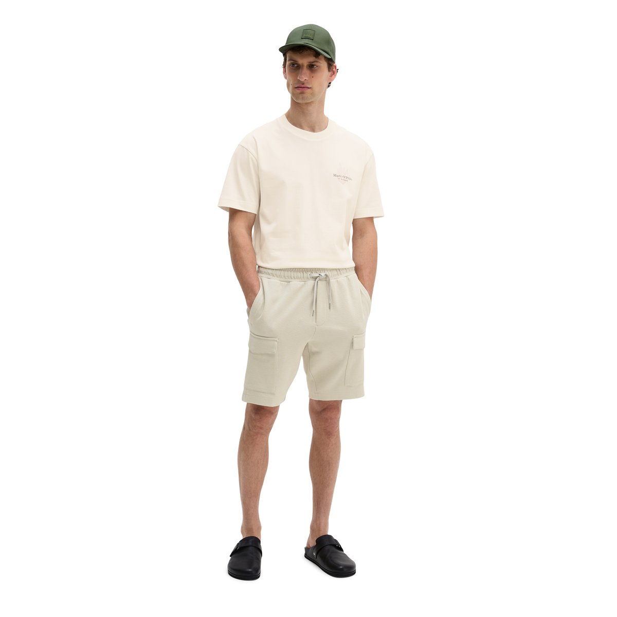 Pantalon sweat regular avec une structure fine gris clair, MARC O'POLO