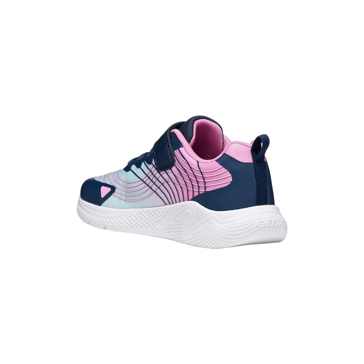 Basket Basse à Scratch Sprintye Girl aqua/rose, GEOX
