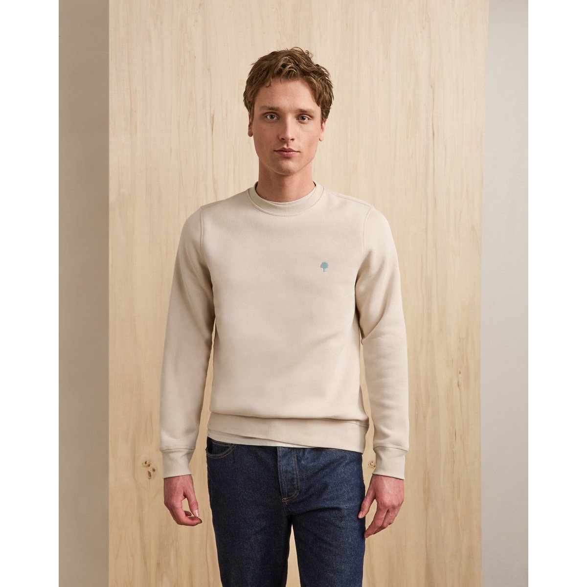 Sweat DONZY beige foncé, FAGUO
