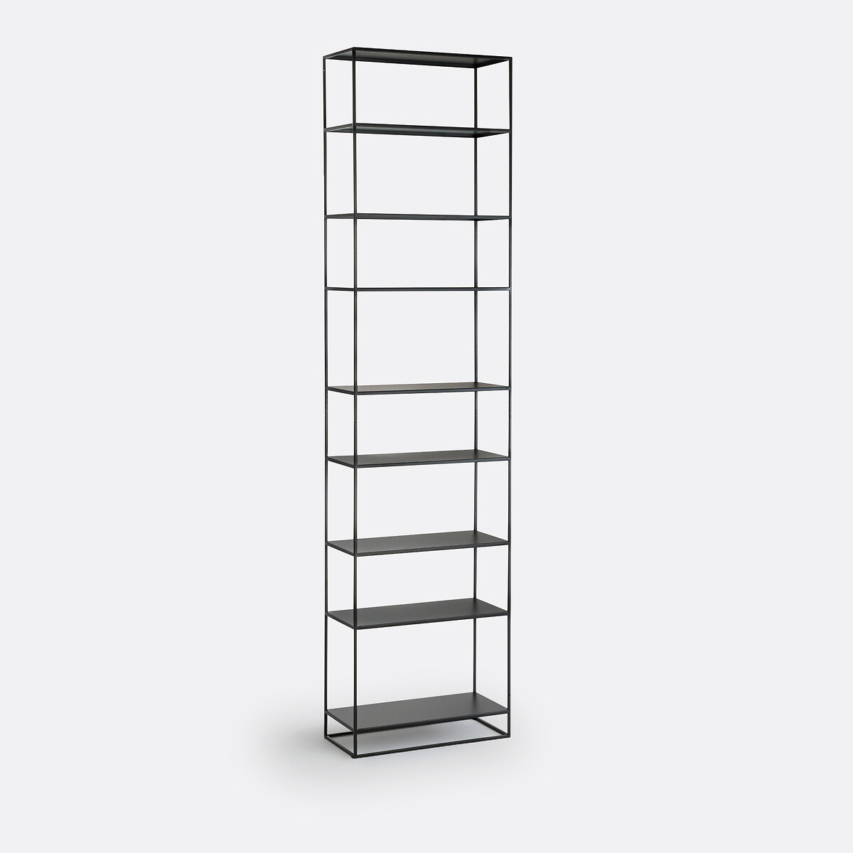 Libreria alta, acciaio, altezza 240 cm, MIVA nero , LA REDOUTE INTERIEURS