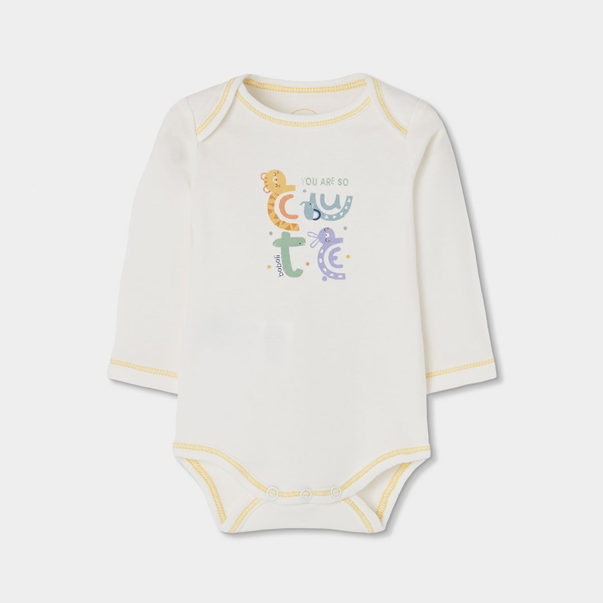 Lot 2 bodies bébé imprimé animaux multicolore, BOBOLI