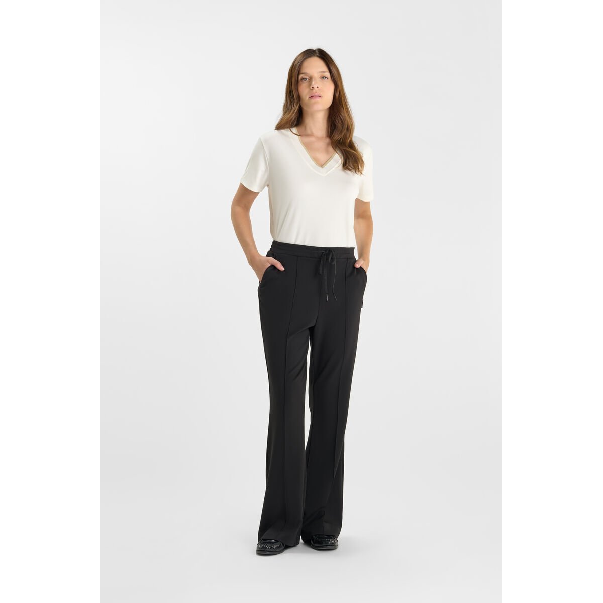 Pantalon flare NATASH black, LE TEMPS DES CERISES