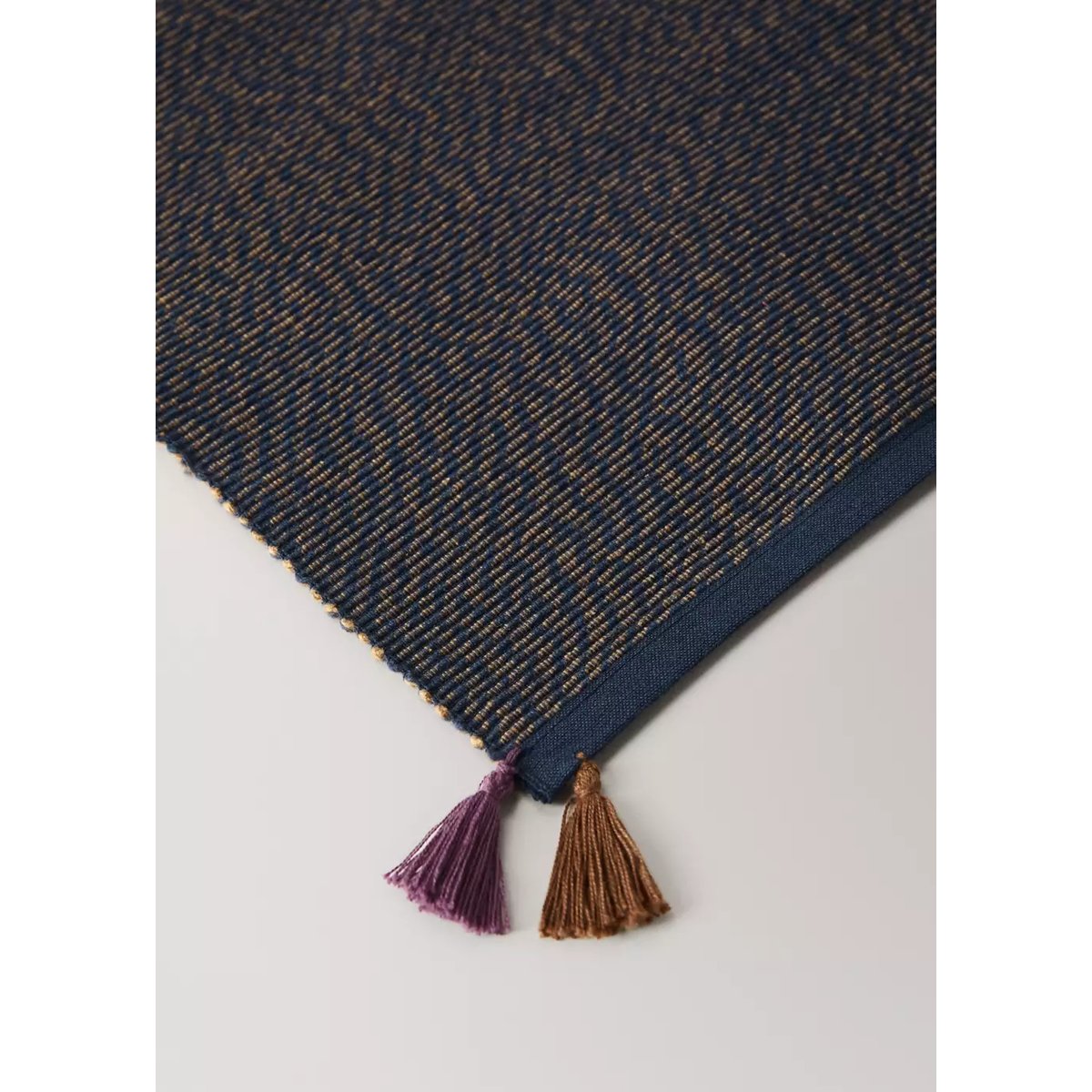 Set de table mélangé à pompons bleu, MANGO HOME