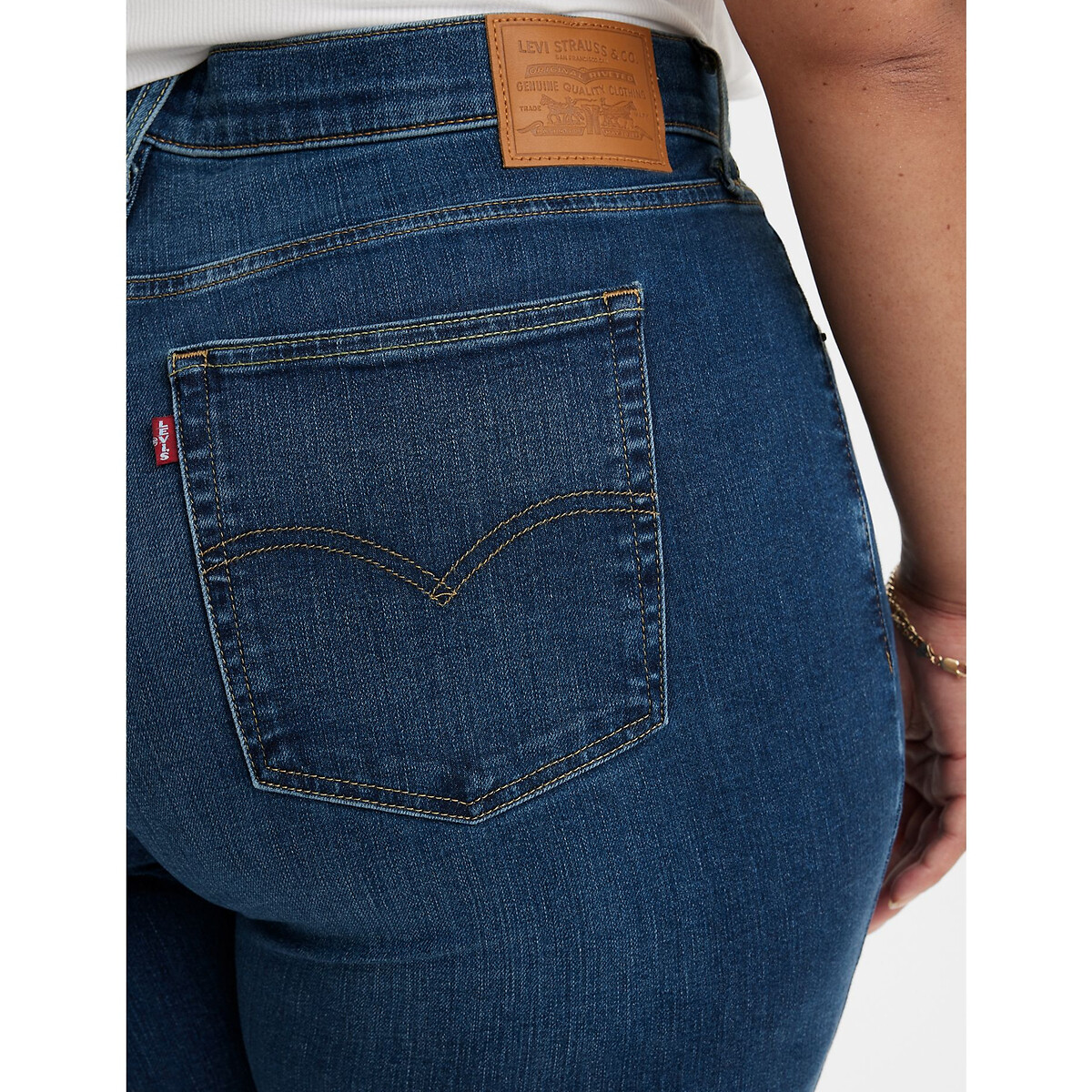 Plus 724 High Rise Straight Jeans blue wave dark, LEVI’S PLUS