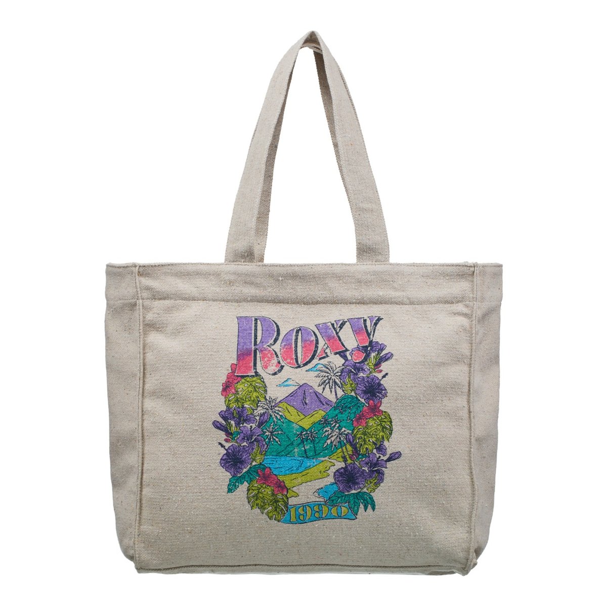 Tote bag DRINK THE WAVE. beige parchment, ROXY