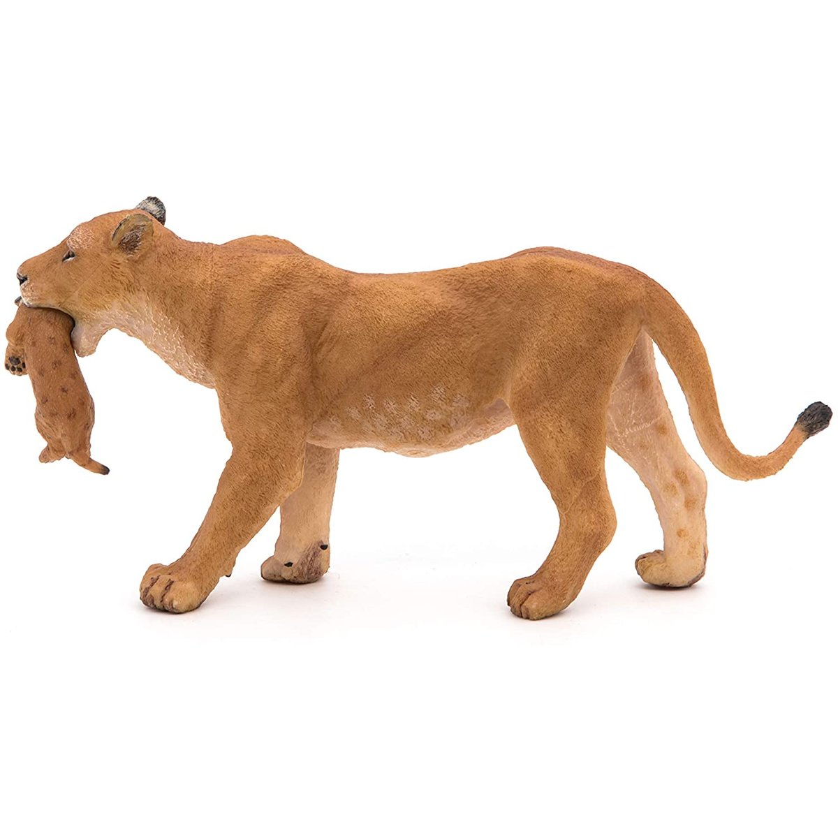 Figurine Lionne avec son bébé lionceau marron, PAPO