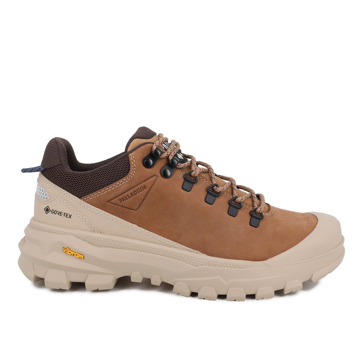 Baskets Pallarider Lo GTX semelle Vibram waterproof camel, PALLADIUM