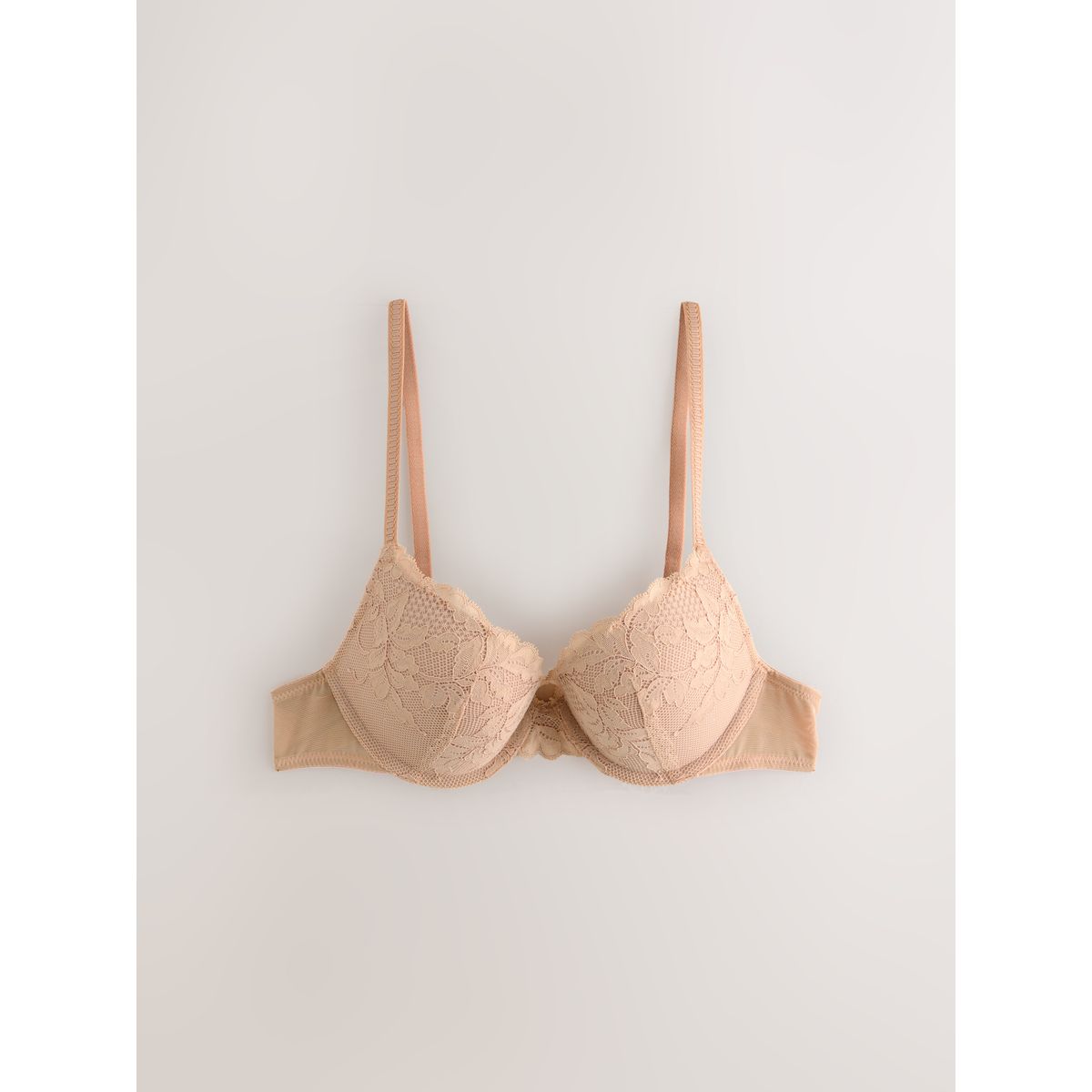 Soutien-gorge push-up dentelle, lot de 2 naturel/bleu marine, NEXT