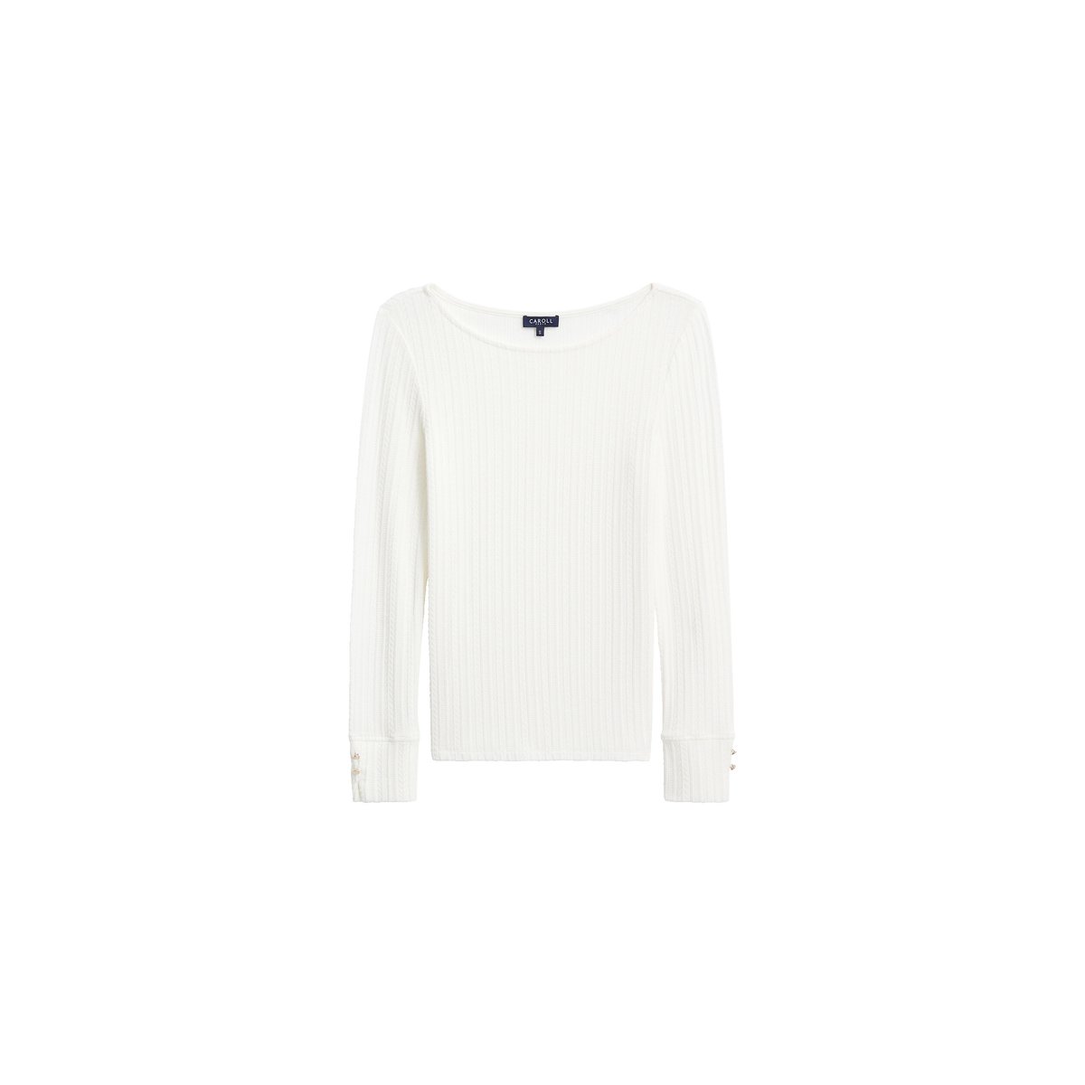 T-shirt Tjeanne creme, CAROLL