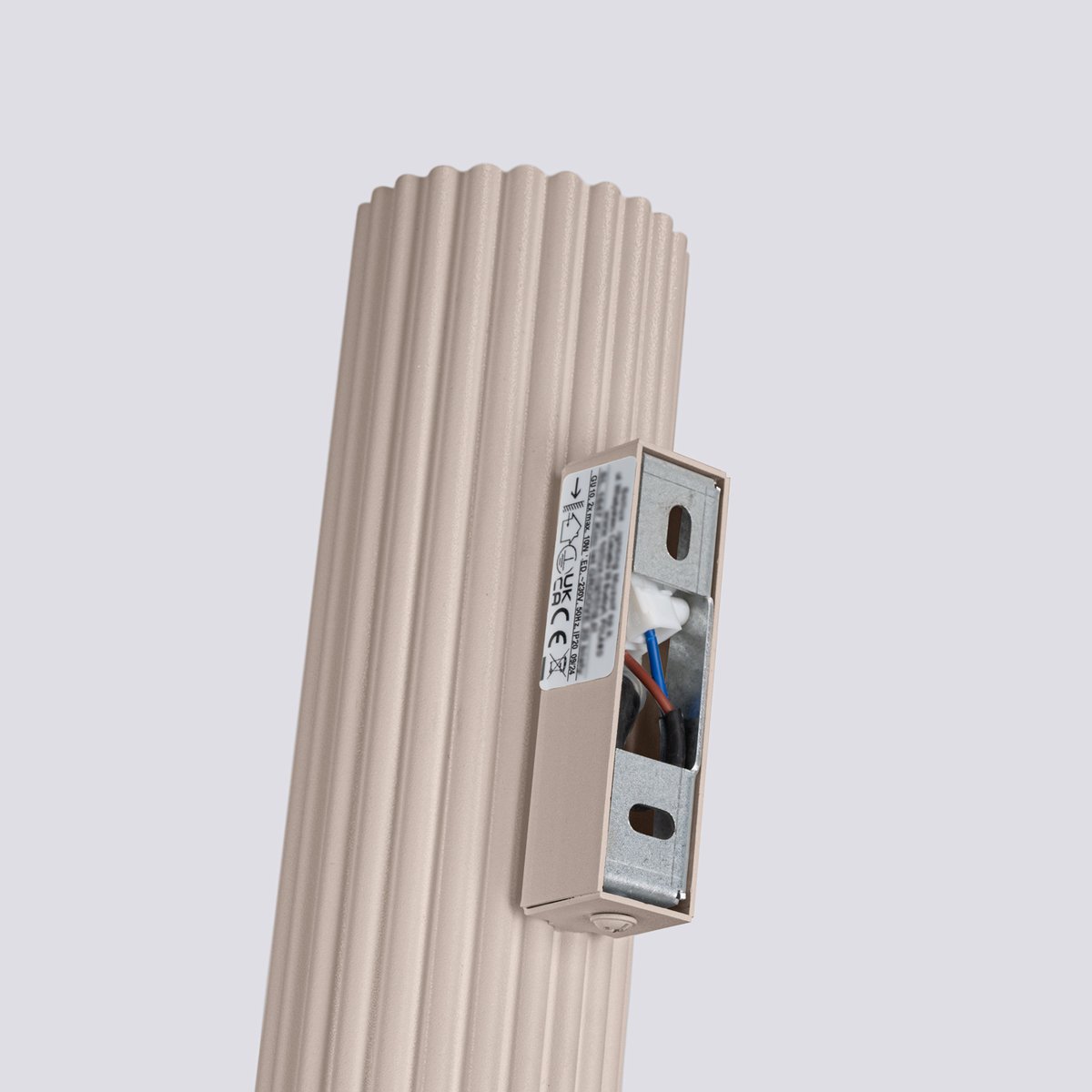 Applique Aluminium Taupe GU10 2 Karbon marron, EDEN