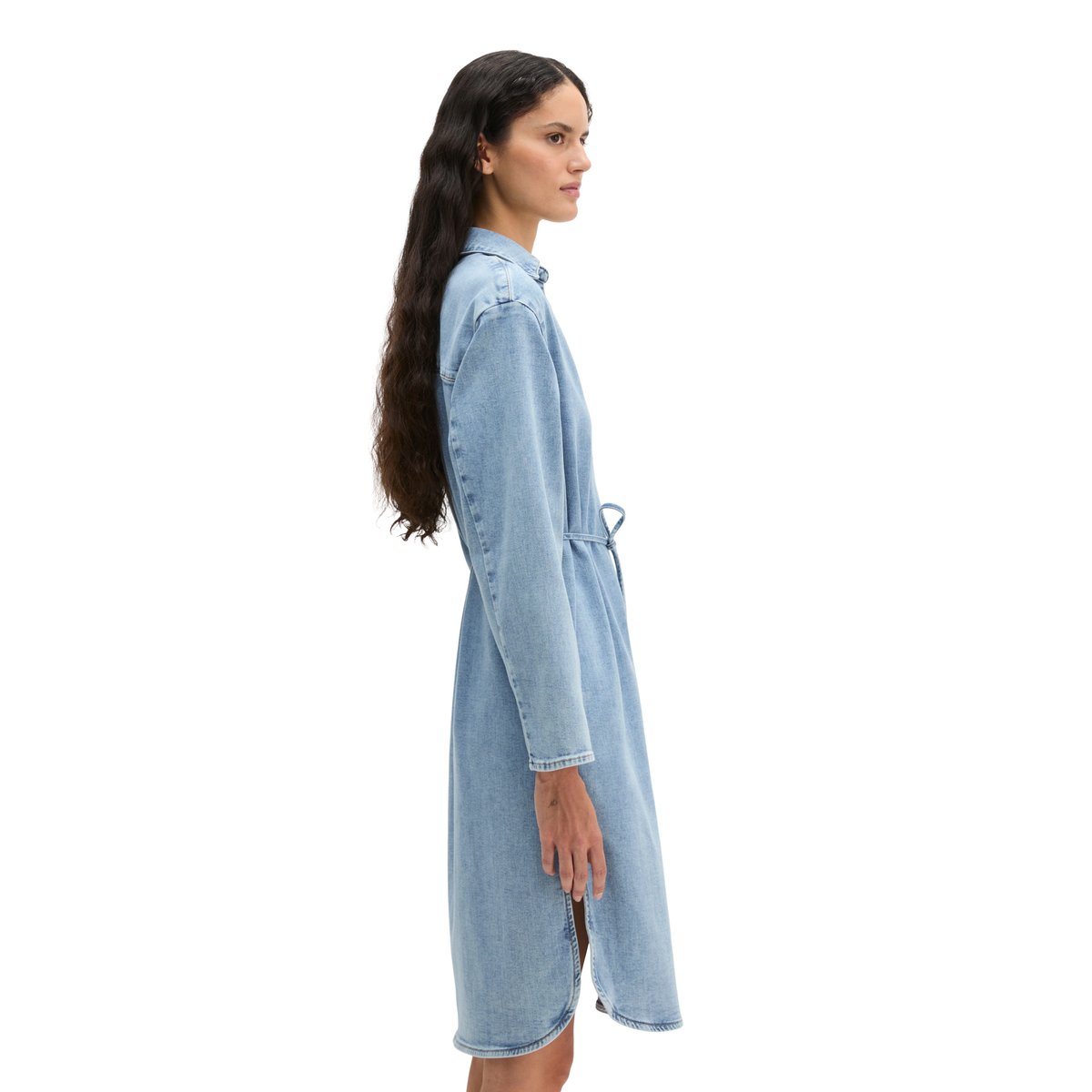 Robe en jean relaxed en denim Cashmere Touch bleu moyen, MARC O'POLO