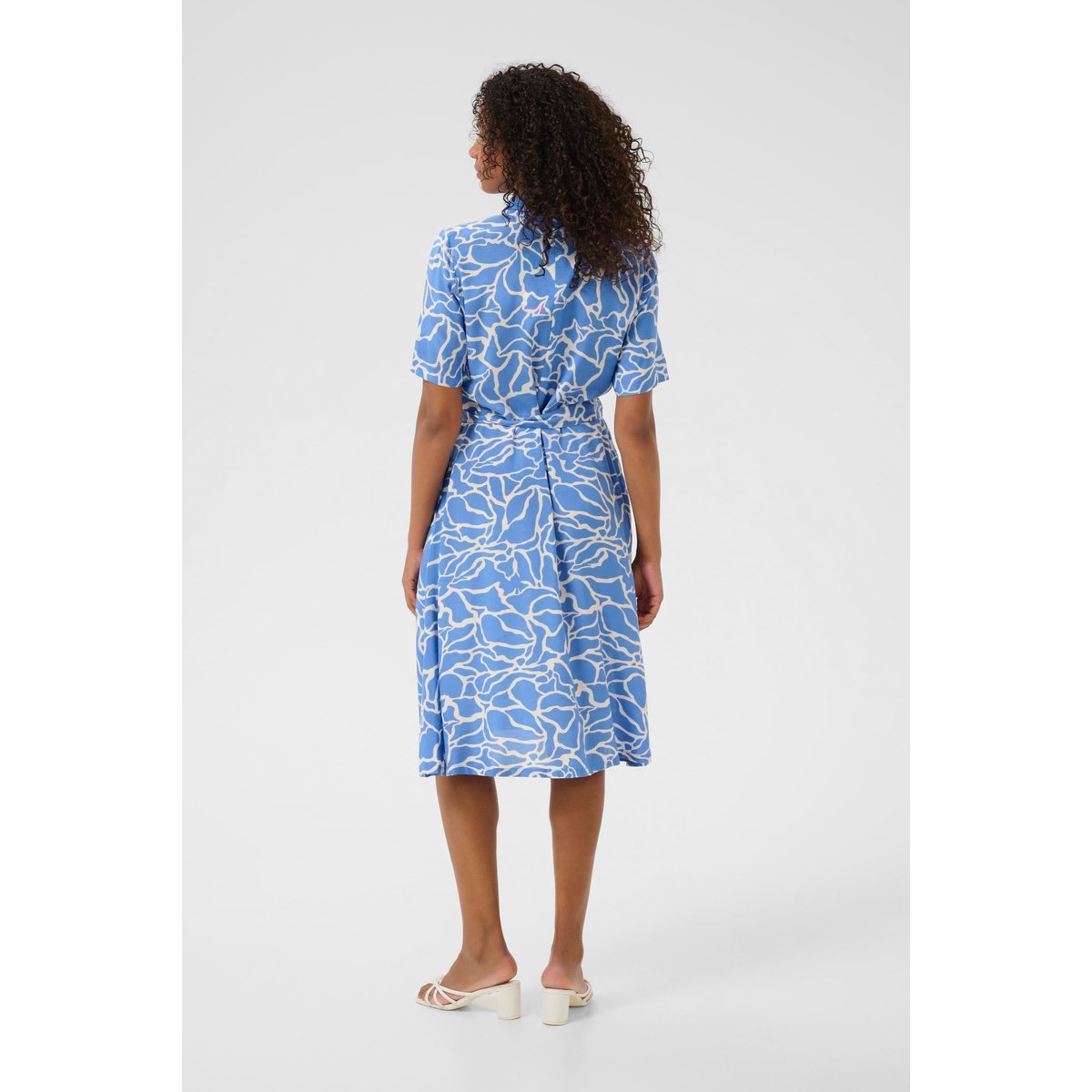 Robe bleu ultramarine w. chalk print, KAFFE