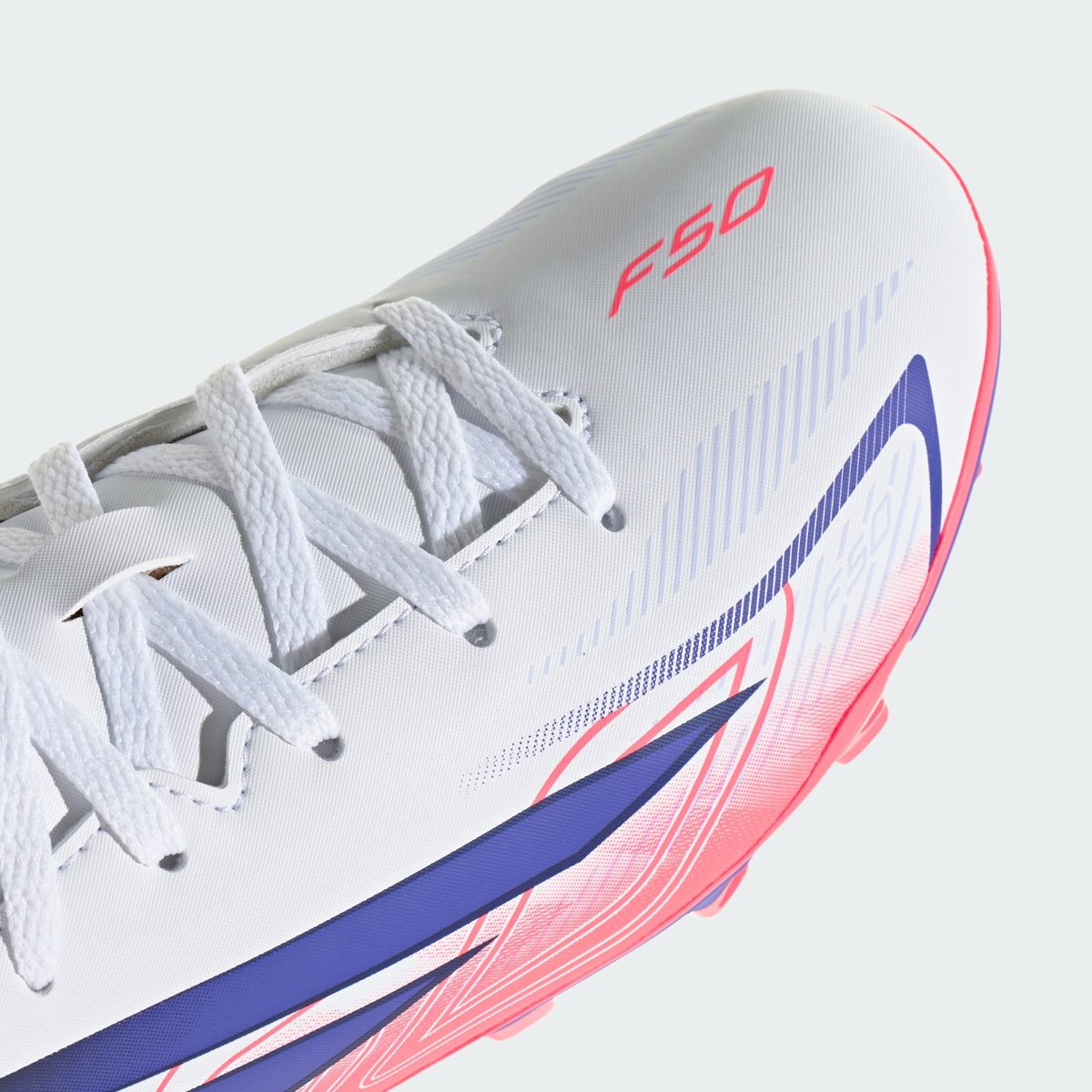 Chaussure De Football F50 Hyperfast Club Terrain Souple / Multi-Surfaces Enfants cloud white / solar purple / solar turbo, adidas Performance