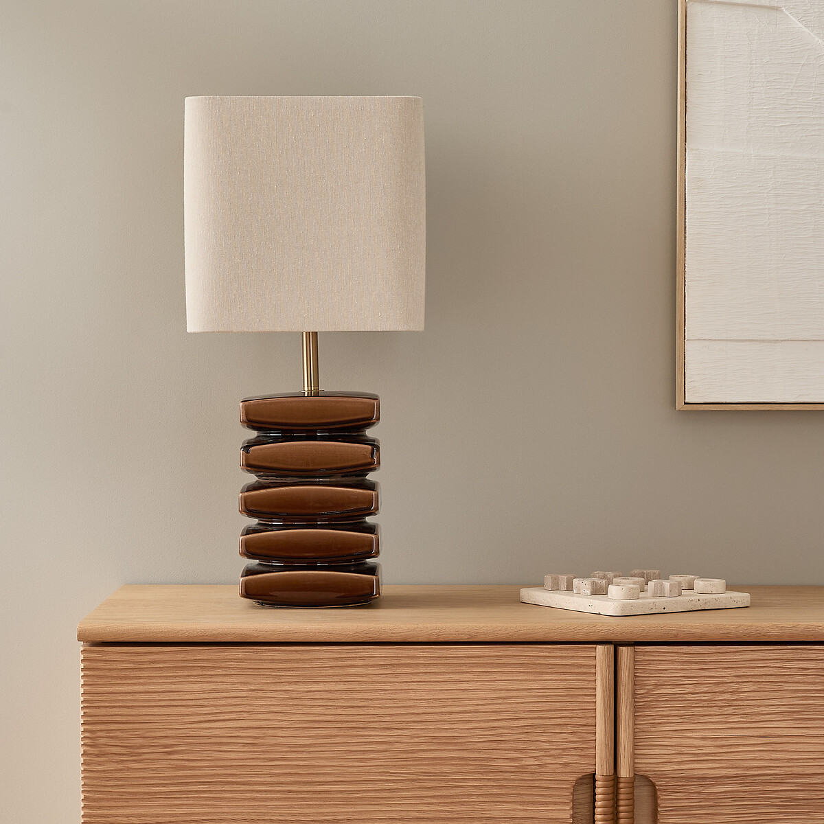 Lampe en céramique XL, PIETTATO brun, AM.PM