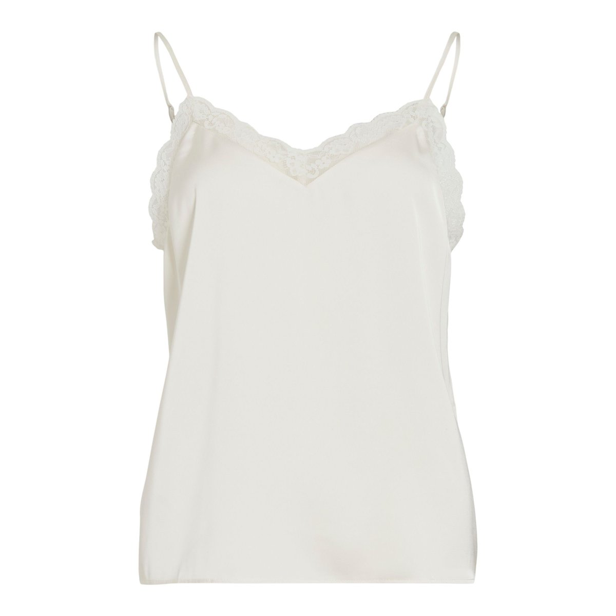 Caraco col V en dentelle cloud dancer, VILA