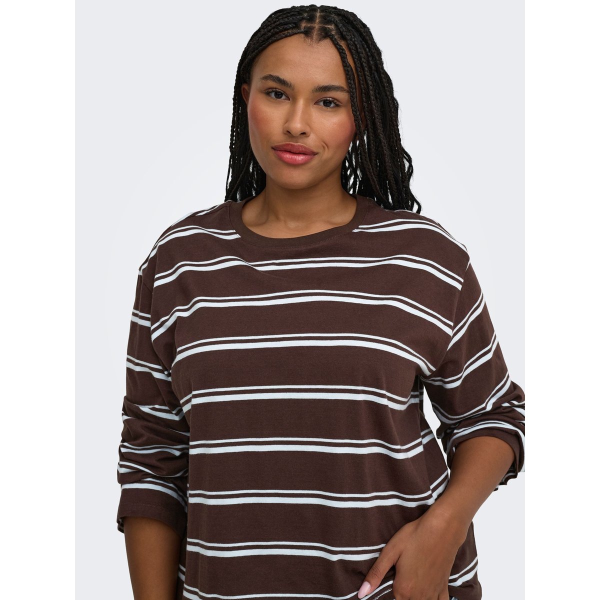 Top marron - coffee bean 1, ONLY CARMAKOMA