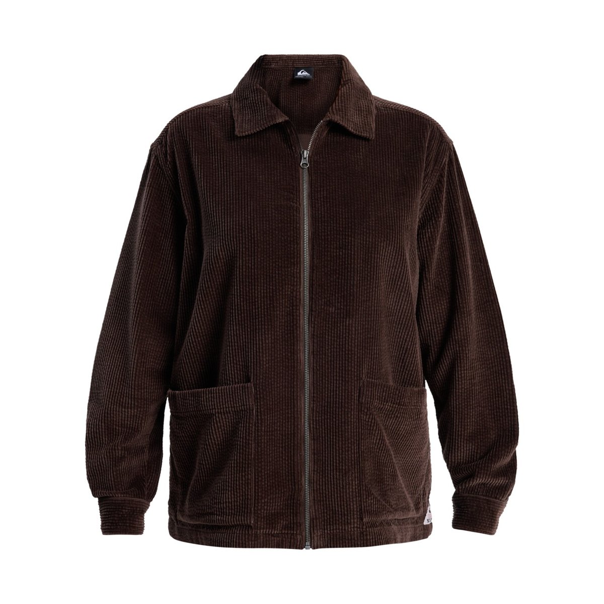 Surchemise zippée à manches longues PAYARAWA marron chocolate brown, QUIKSILVER
