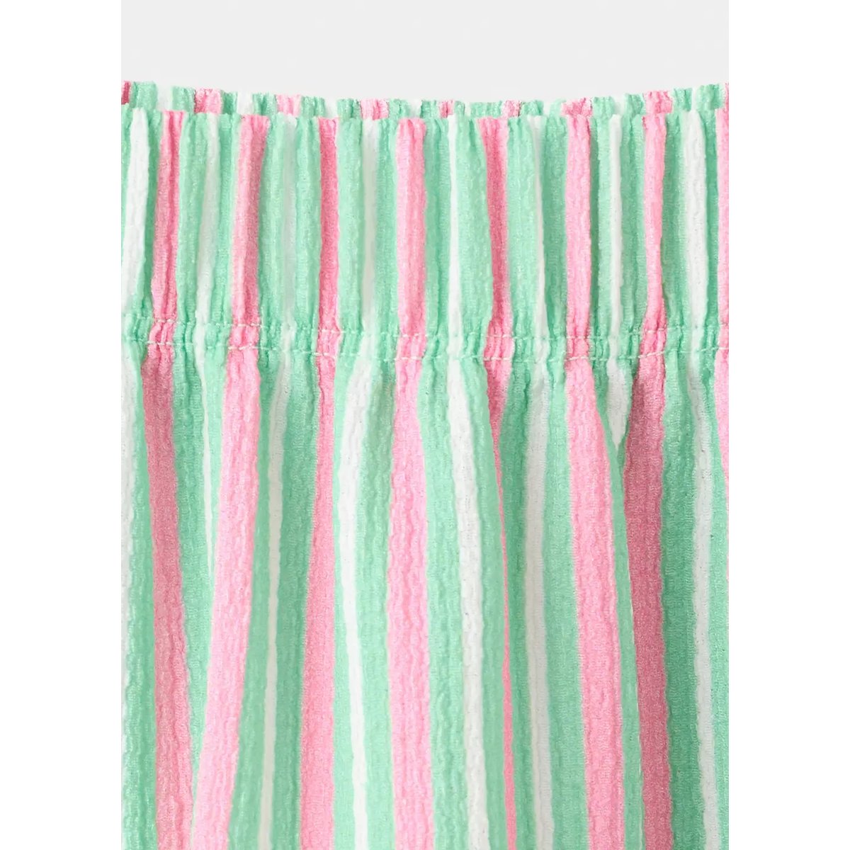 Jupe à rayures avec volants rose, MANGO KIDS