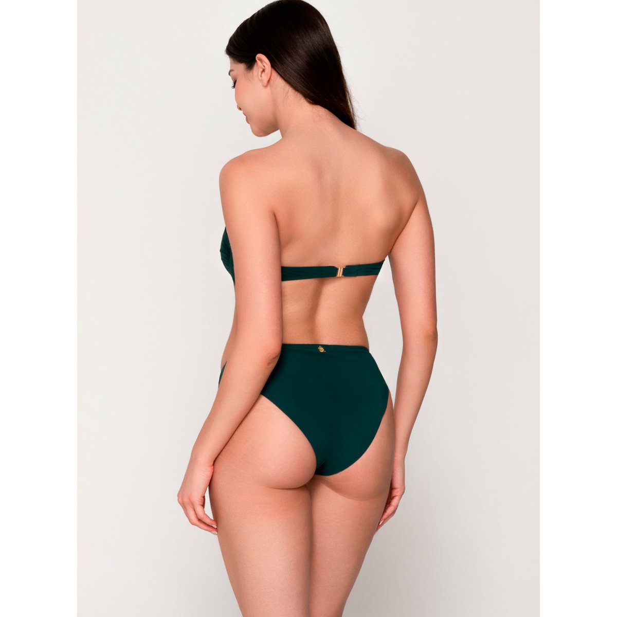 Haut maillot de bain bandeau préformé BLUE SENSE vert, LUNA SPLENDIDA