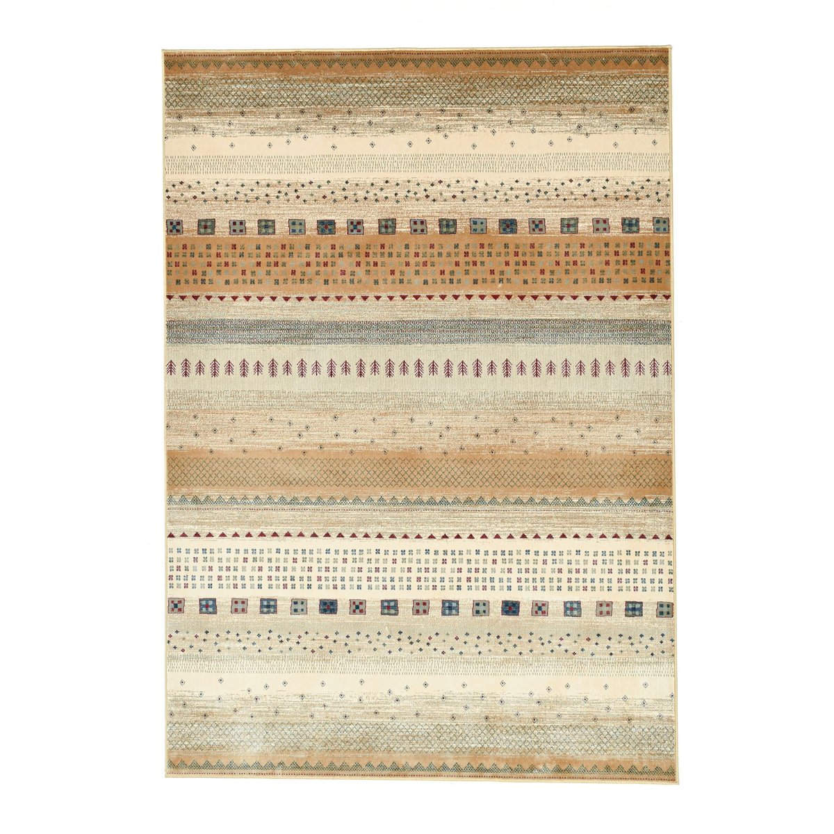 Tapis en viscose tissé à la machine beige, GINO FALCONE