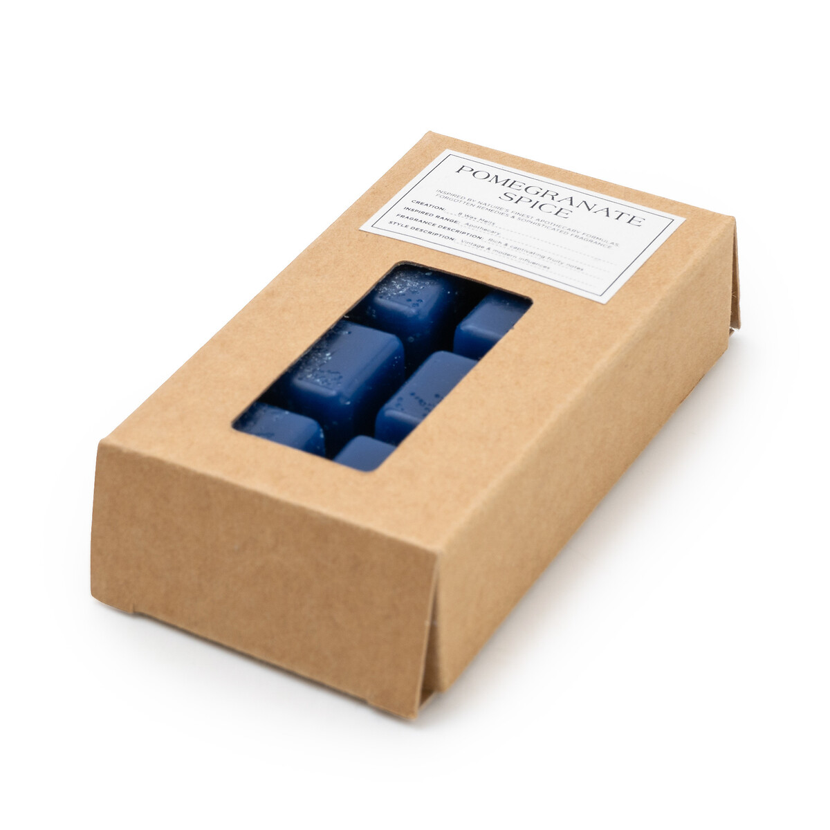 Pack of 8 Apothecary Pomegranate Spice Wax Melts blue, SO'HOME