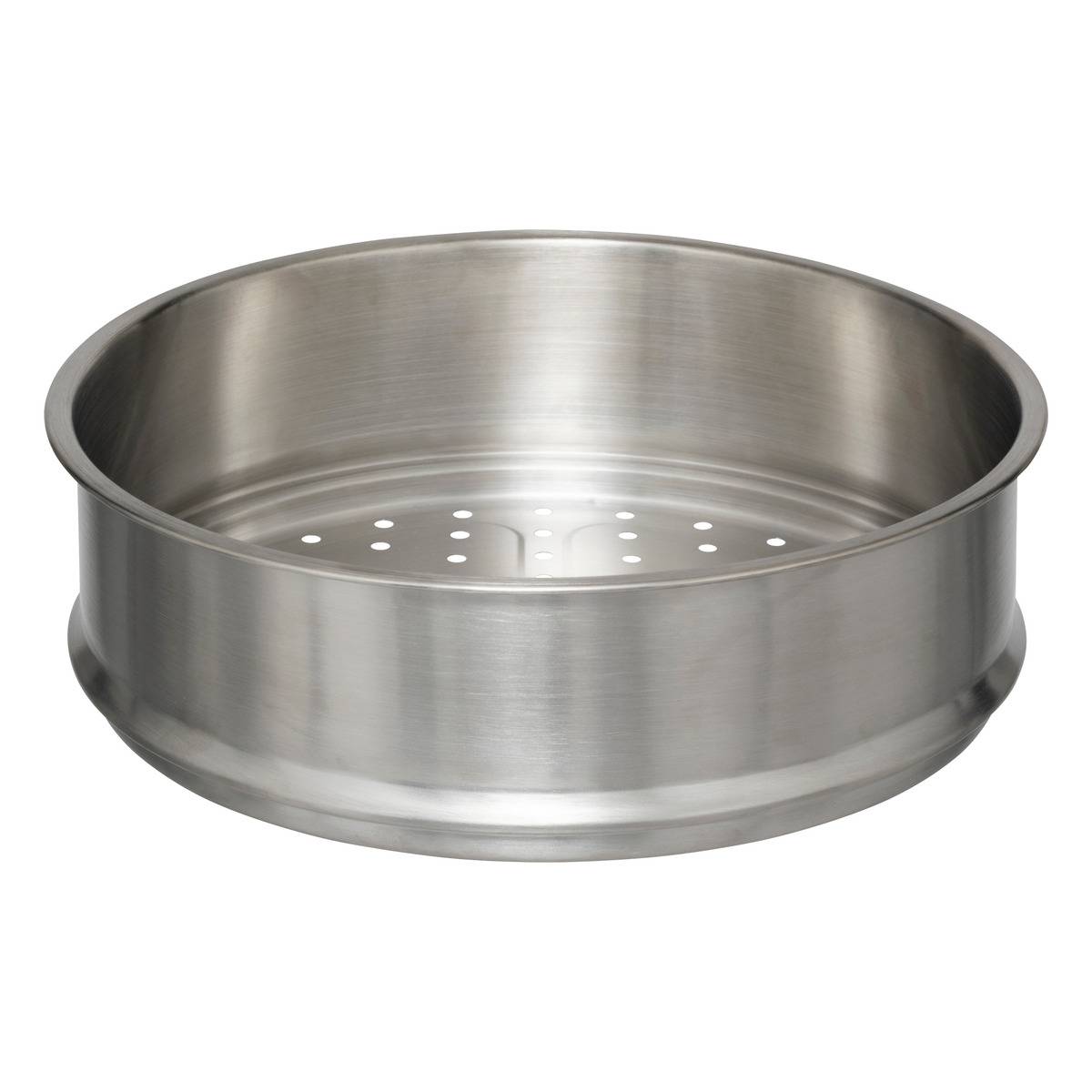 Cocotte 24cm en fonte d'aluminium avec panier vapeur ALURO gris clair, 5FIVE SIMPLY SMART