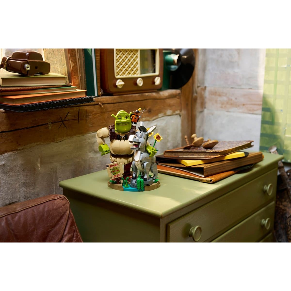 Shrek, l'Âne et le Chat multicolore, LEGO