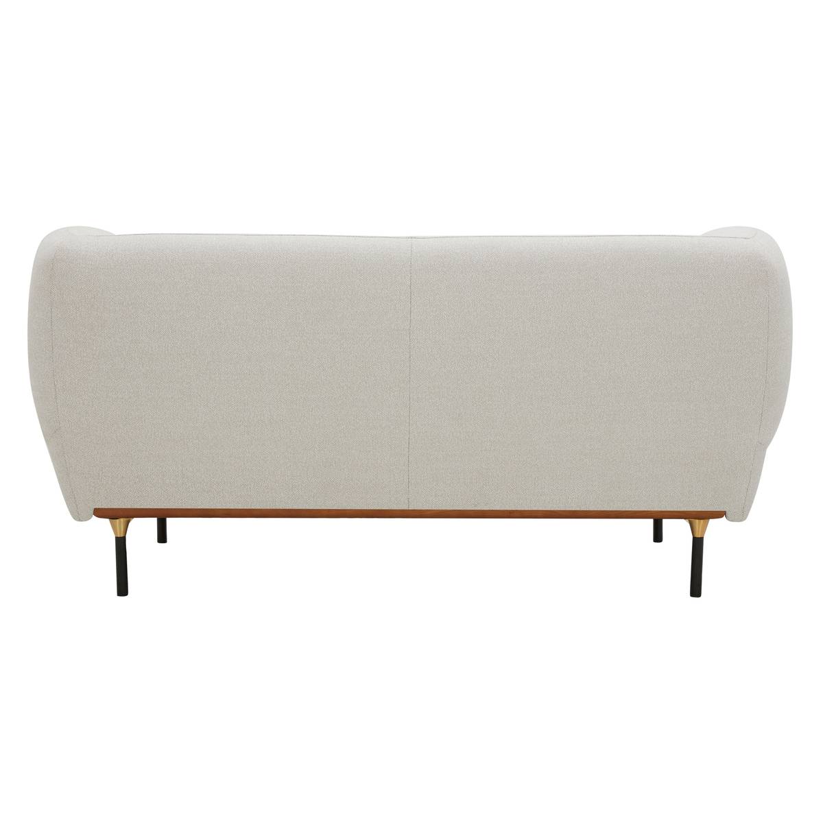Canapé 2 places en tissu chiné ISEE gris clair, ATMOSPHERA