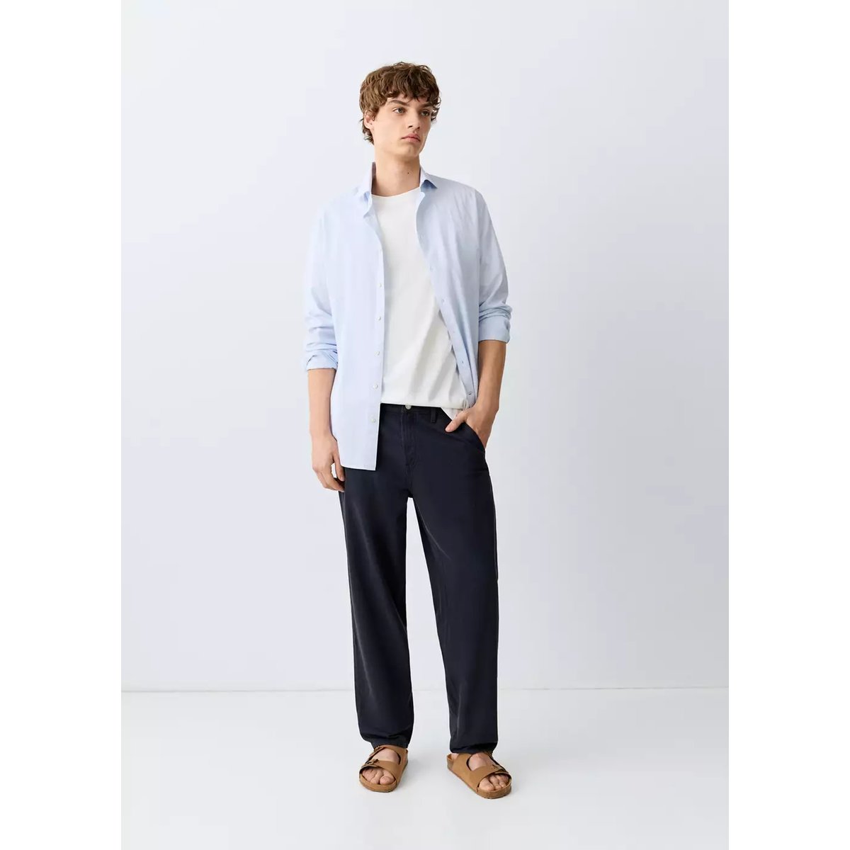 Jean regular-fit bleu marine, MANGO TEEN