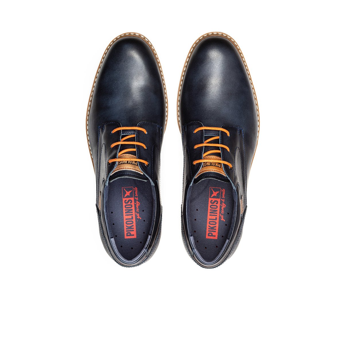 Chaussures à lacets cuir Avila blue, PIKOLINOS