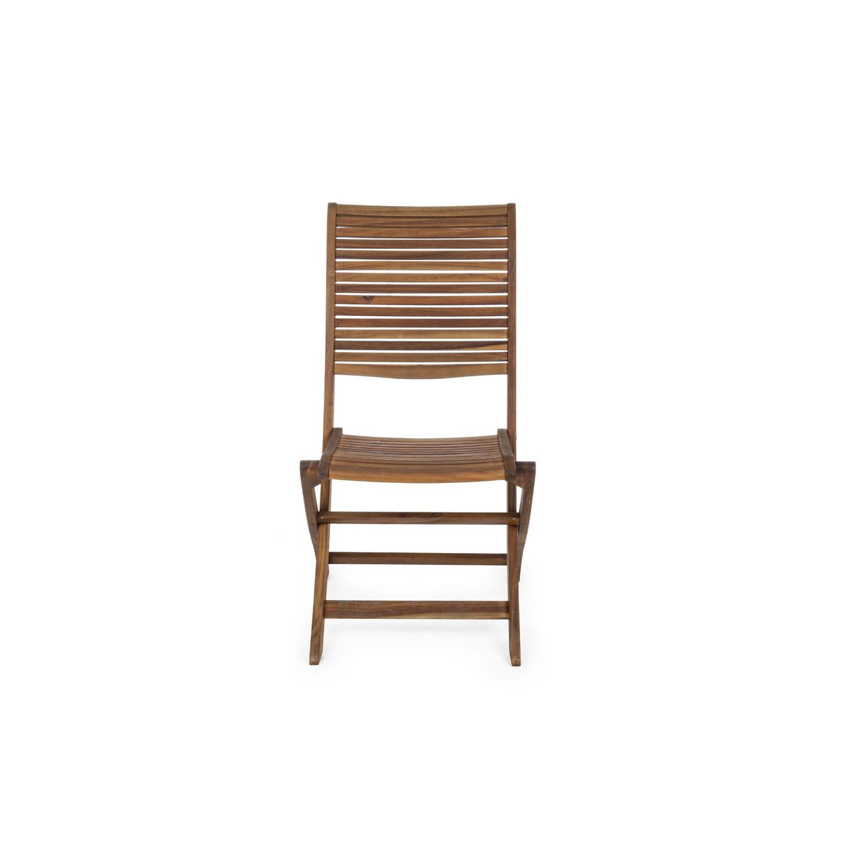 Chaises de jardin pliantes en acacia (lot de 2) - CANCALE bois clair, HELLIN, DEPUIS 1862