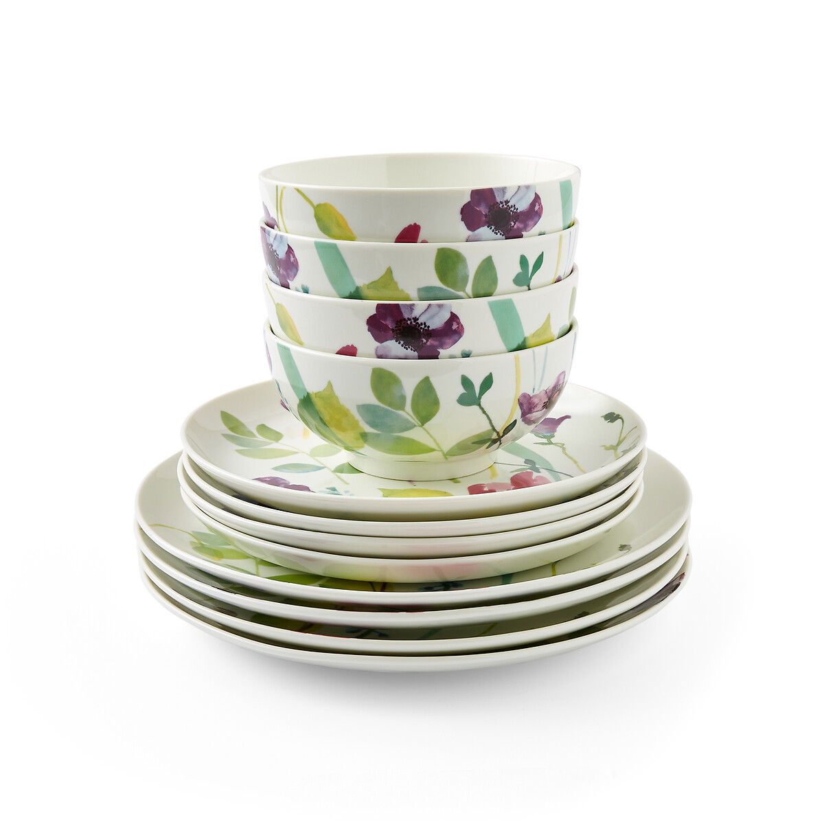12-Piece Water Garden Dinner Set multi-coloured, PORTMEIRION