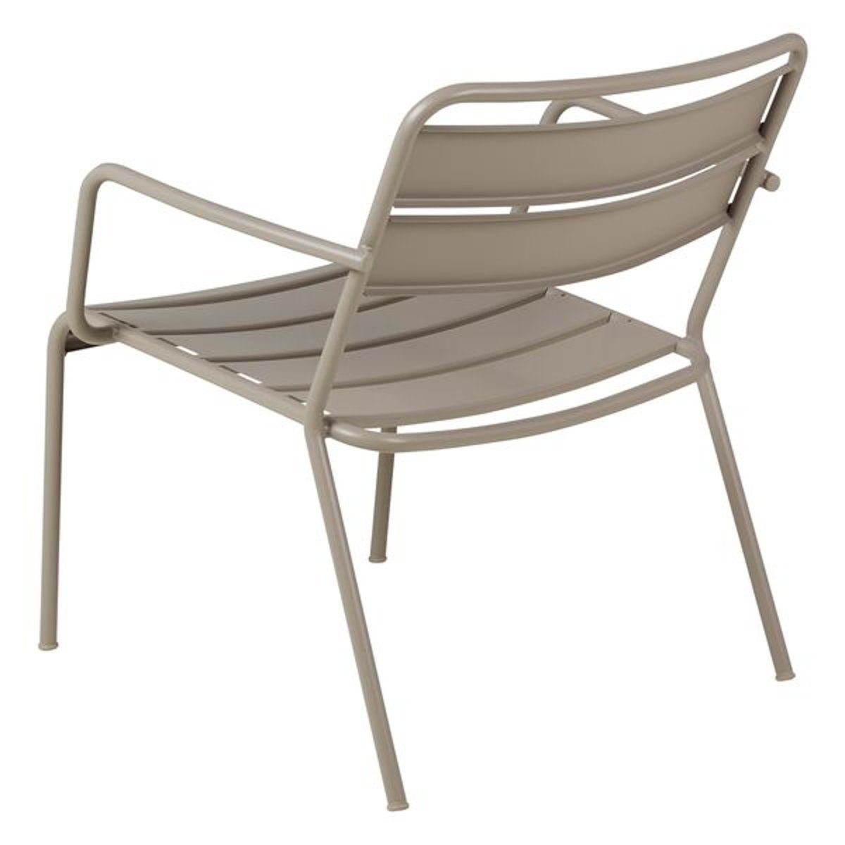 Fauteuil lounge outdoor métal taupe, ZAGO