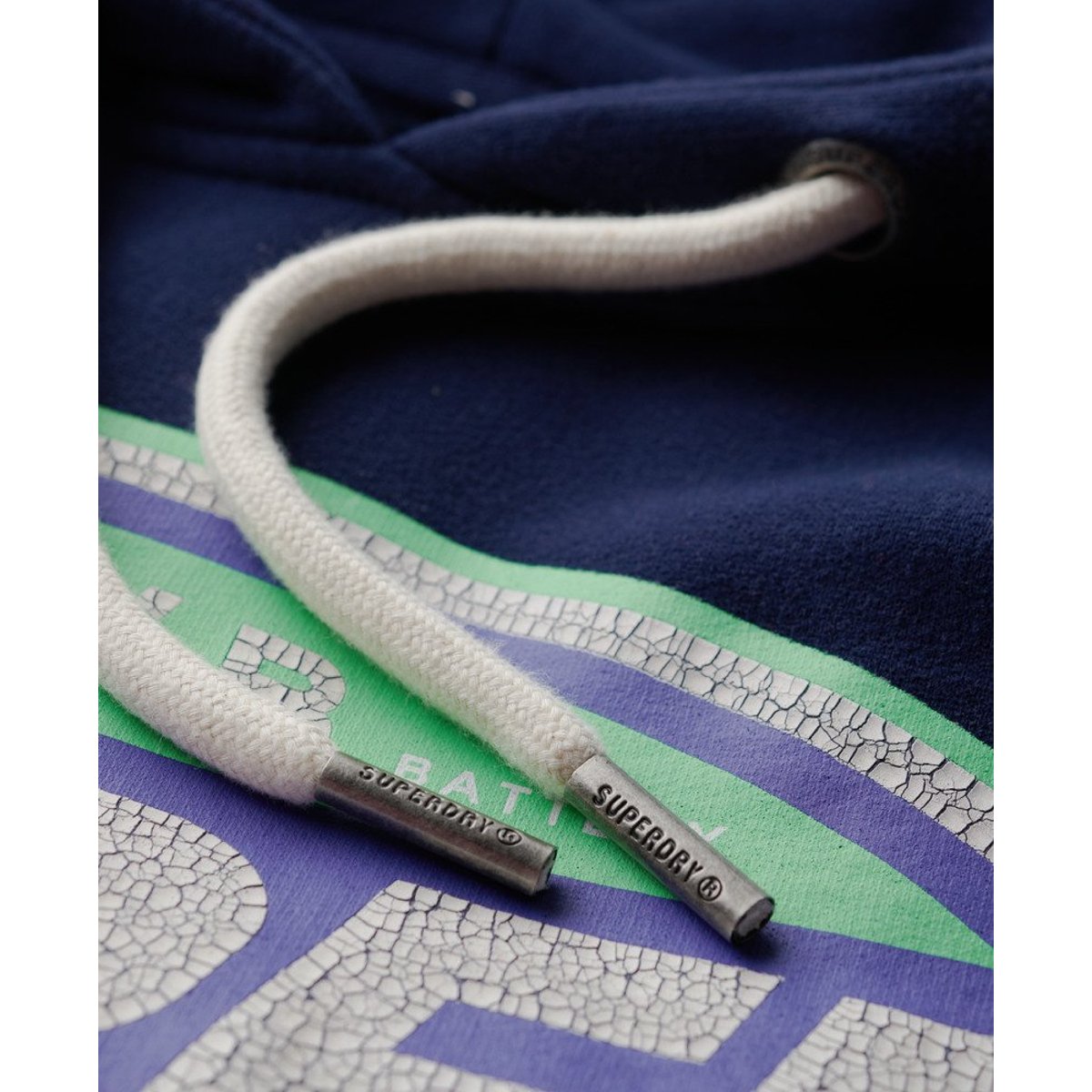 Sweat à capuche à motif Gasoline Workwear bleu marine intense, SUPERDRY