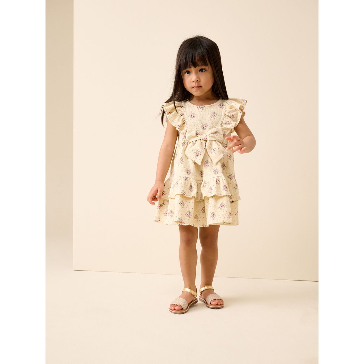 Robe d'été sans manches avec nœud écru, NEXT