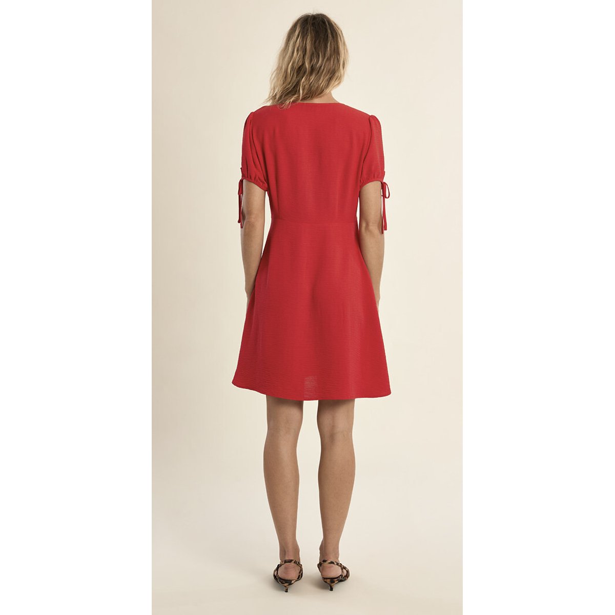 Kurzes Kleid, kurze Ärmel rot, MOLLY BRACKEN