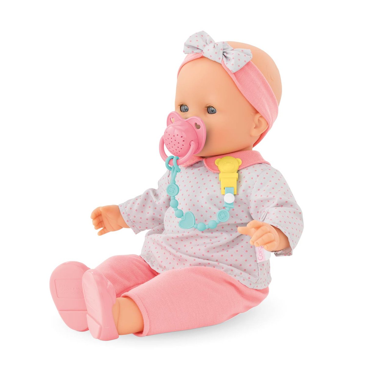 Tétine sonore pour poupon 36 cm rose, COROLLE
