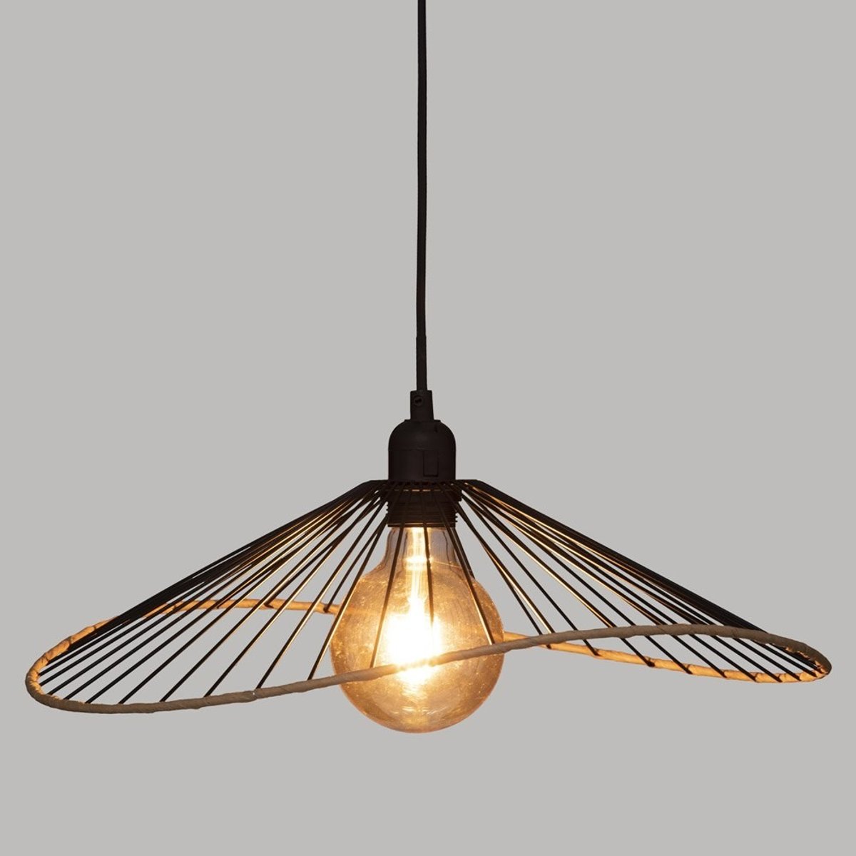 Suspension Métal Alara Noir D45 noir, ATMOSPHERA