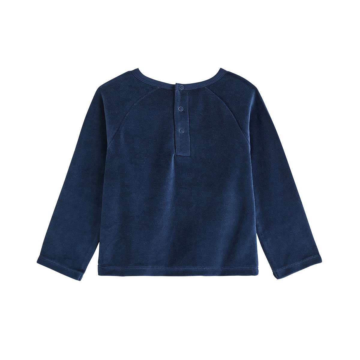 Pyjama enfant 2 pièces en velours Mathéo bleu, PETIT BEGUIN