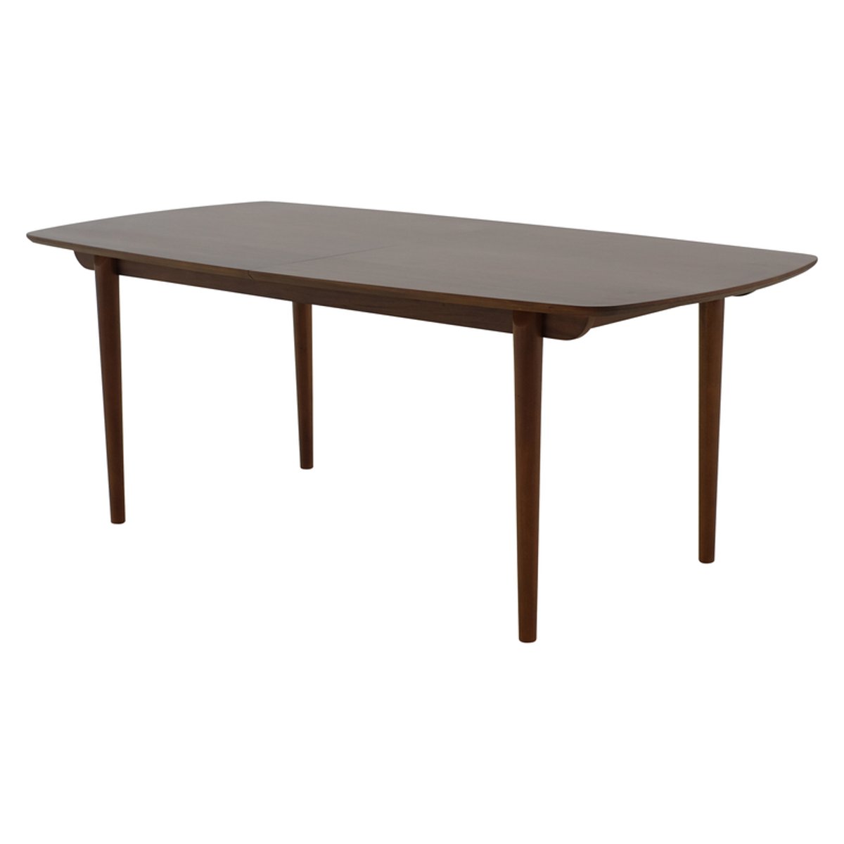 Table repas 200 cm avec allonge de 50 cm acajou massif naturel foncé, ZAGO