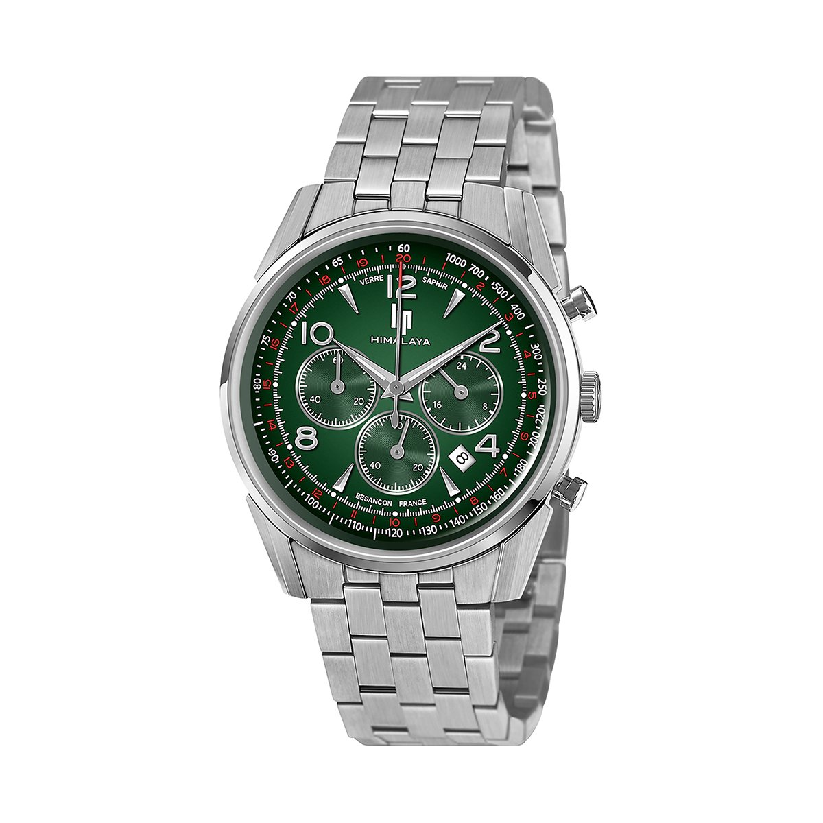 Montre Analogique HIMALAYA argenté vert argenté, LIP