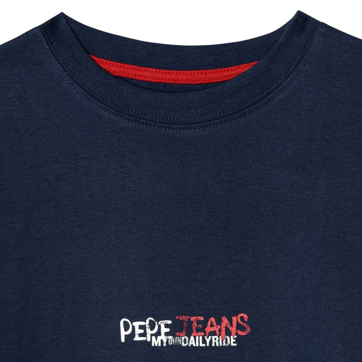 T-Shirt Coupe Regular Avec Imprimé Au Dos marine, PEPE JEANS