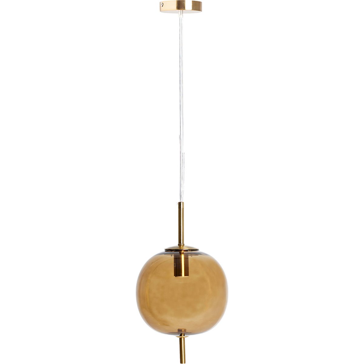 Suspension en cristal collection VACIO ambré et doré, RECOLLECTION